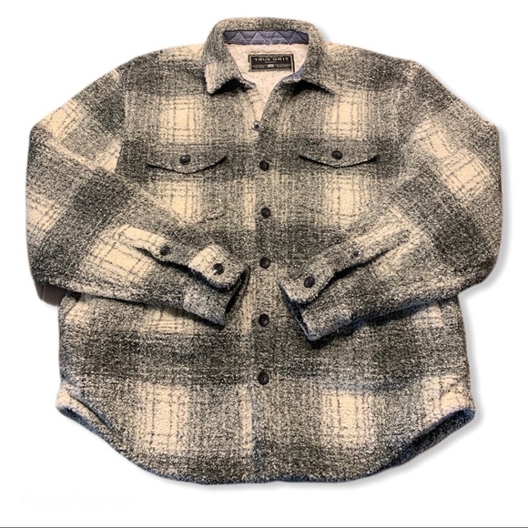 True Grit Plaid Fleece Button Down 